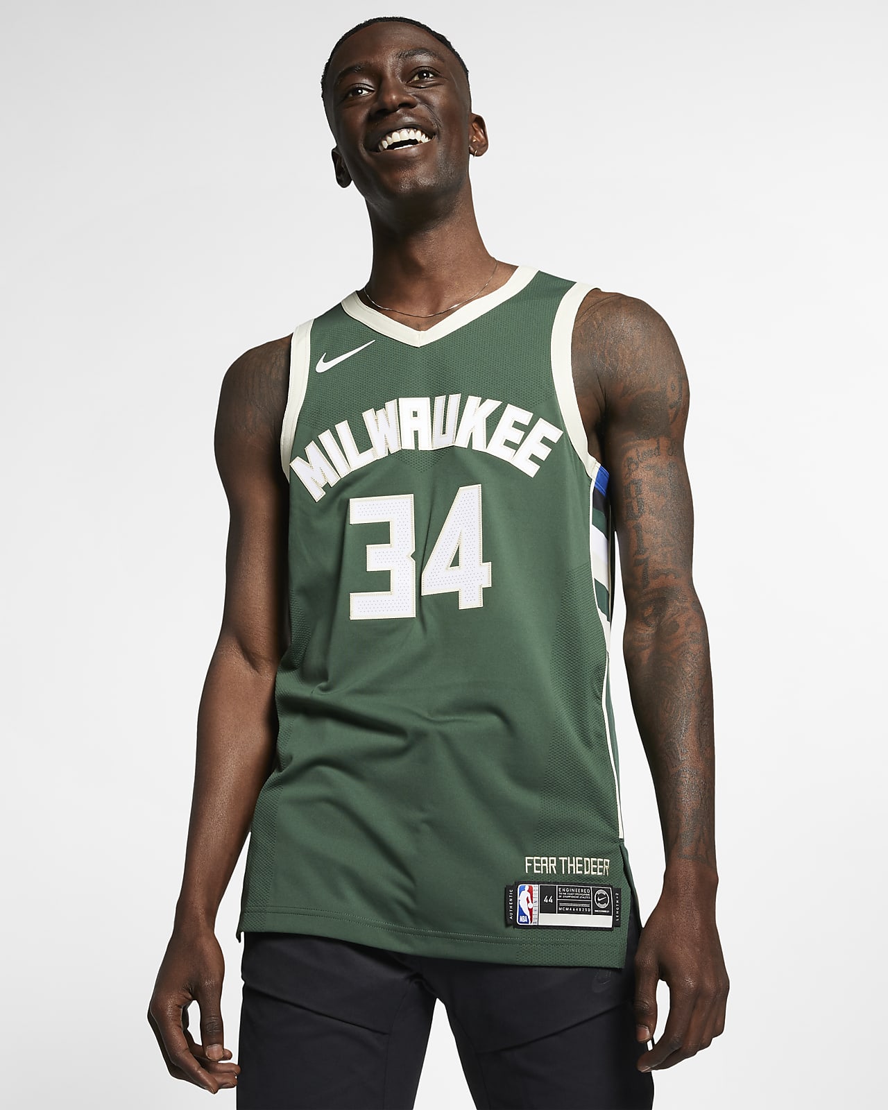 Giannis Antetokounmpo Bucks Icon Edition Nike NBA Authentic Jersey
