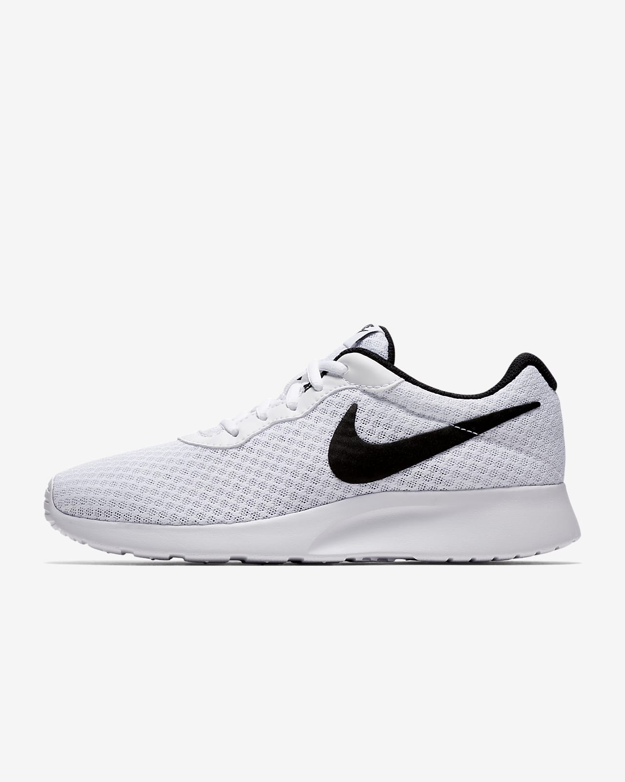 nike tanjun black and white sandals