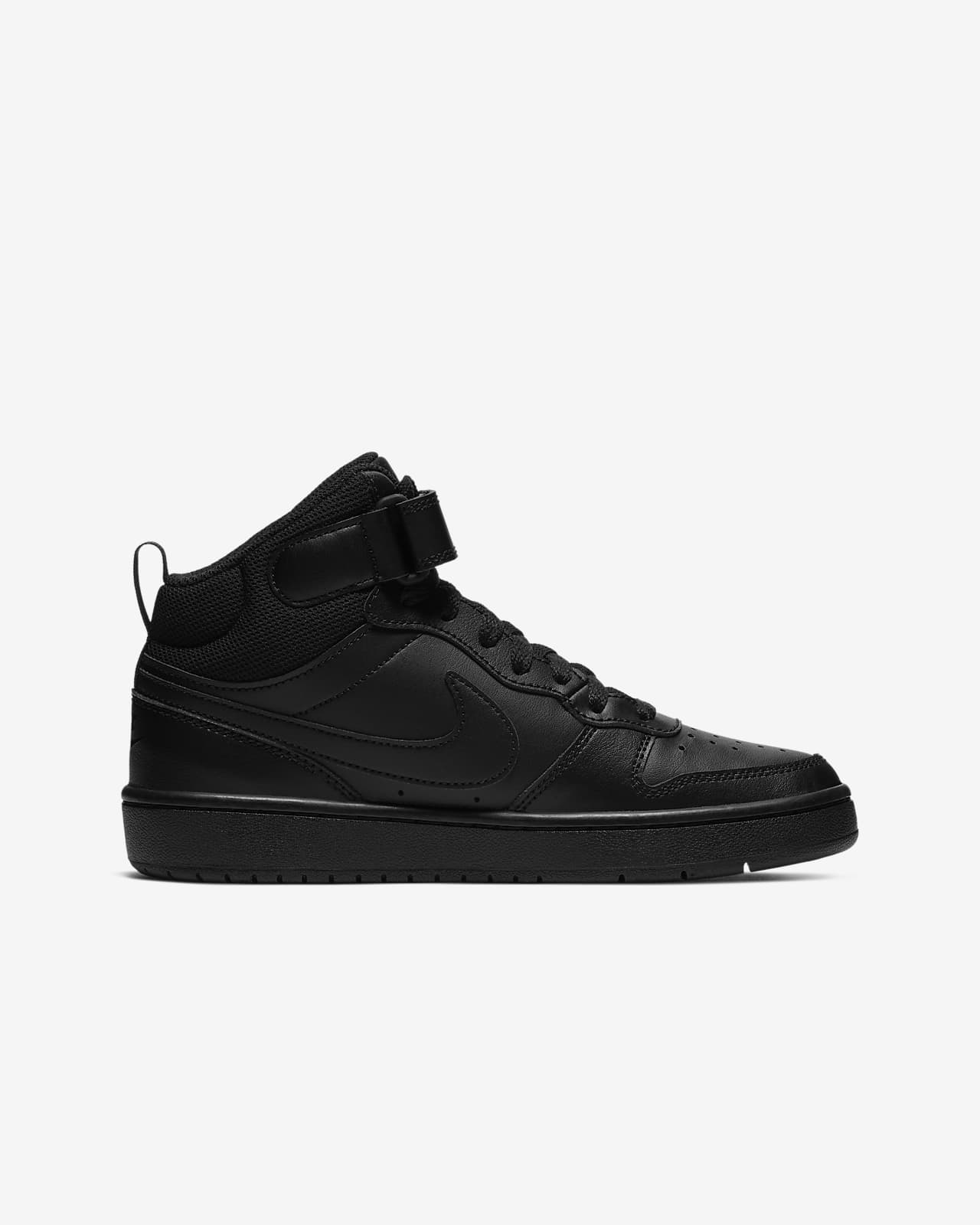 nike black court borough sneakers