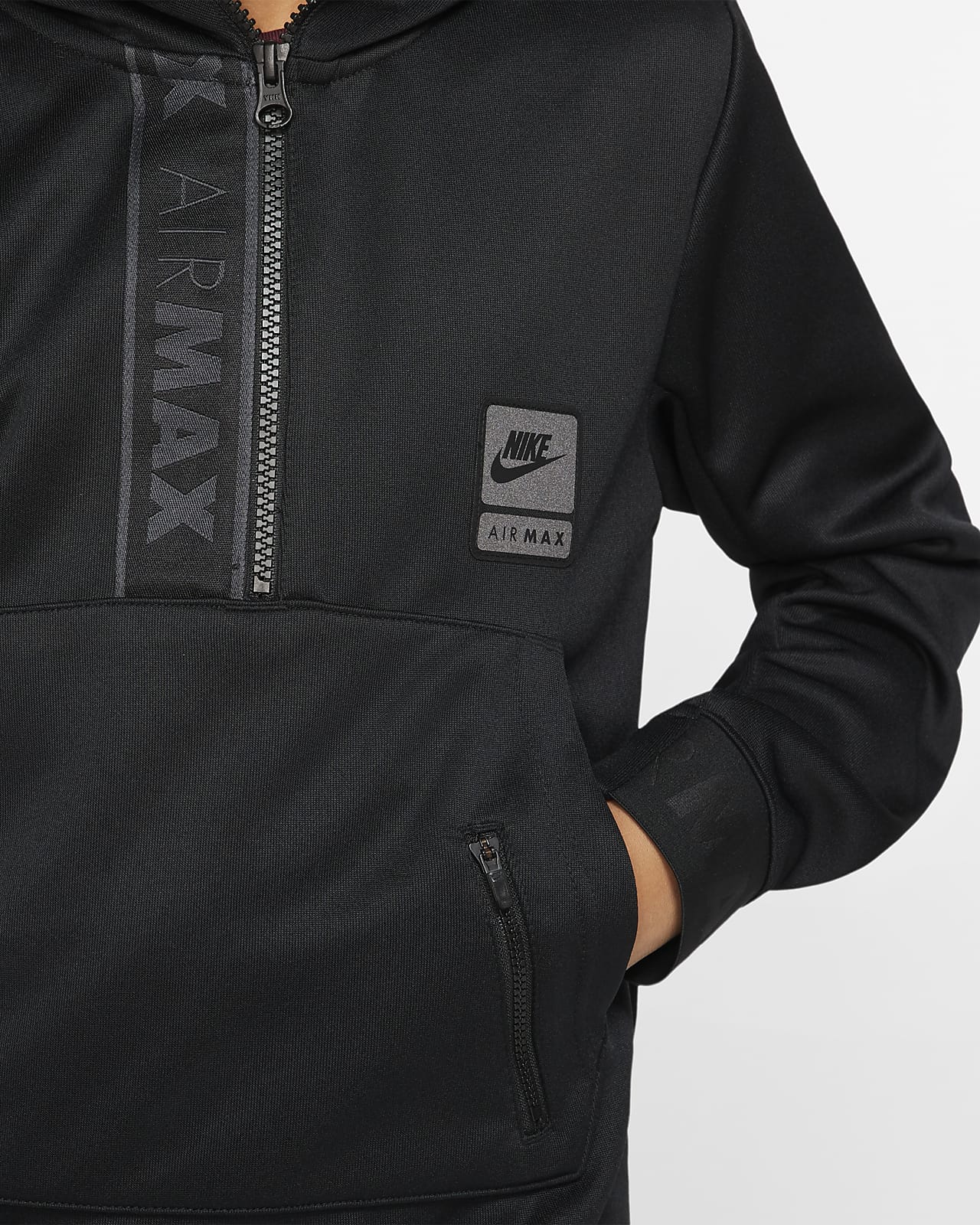 air max hoodie black