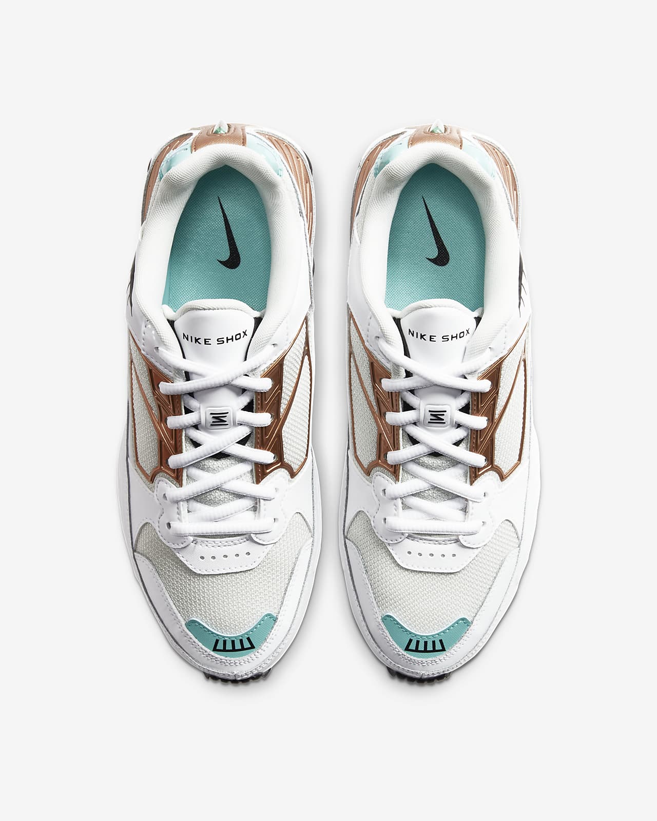 nike beige shox enigma 9000 sneakers