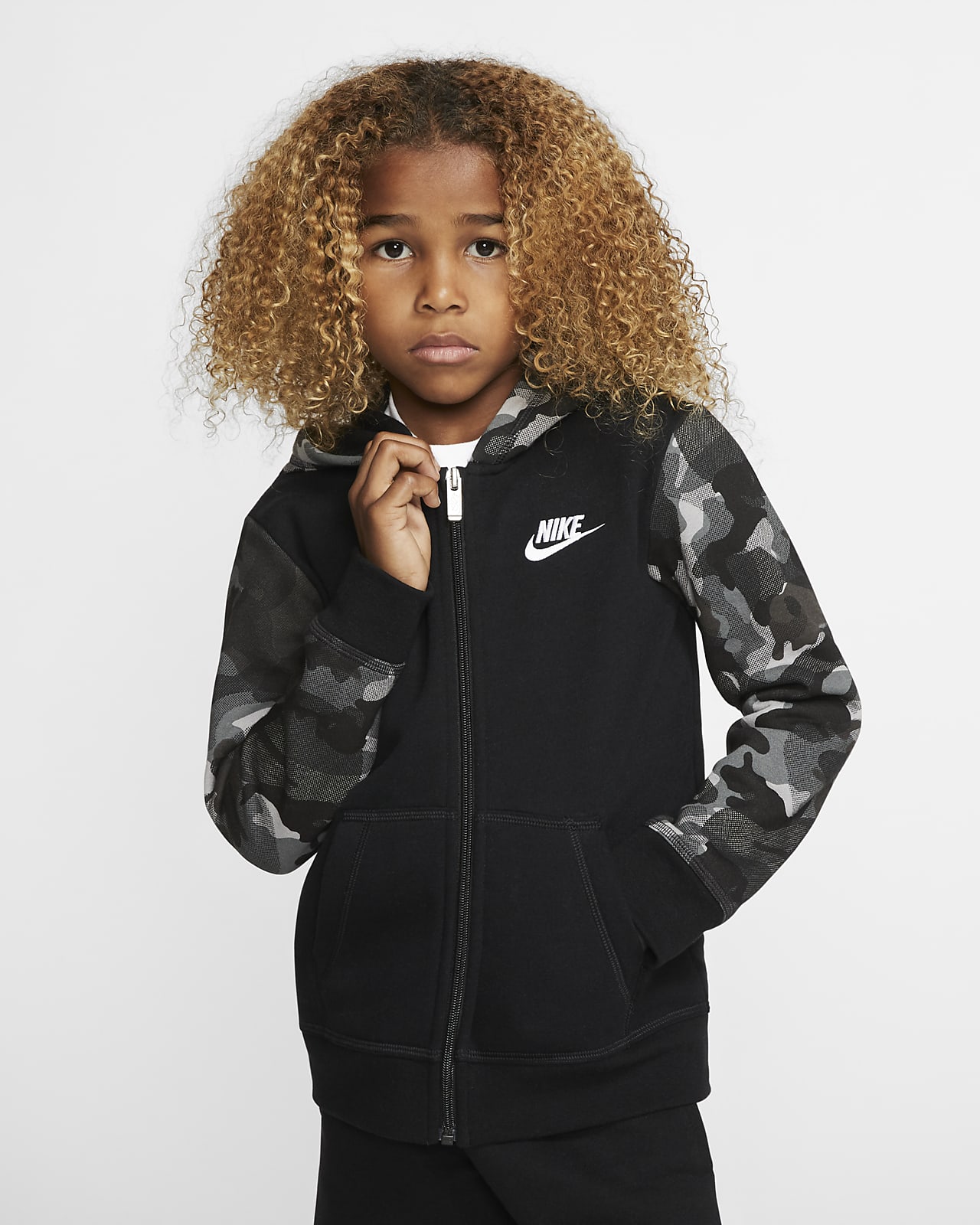 nike club hoodie full zip