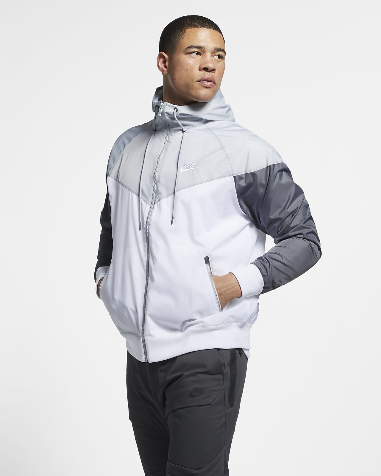 men's hooded windbreaker nike sportswear windrunner