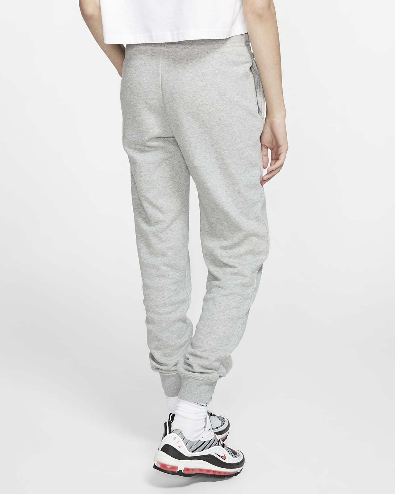 nike essential fleece pants grey