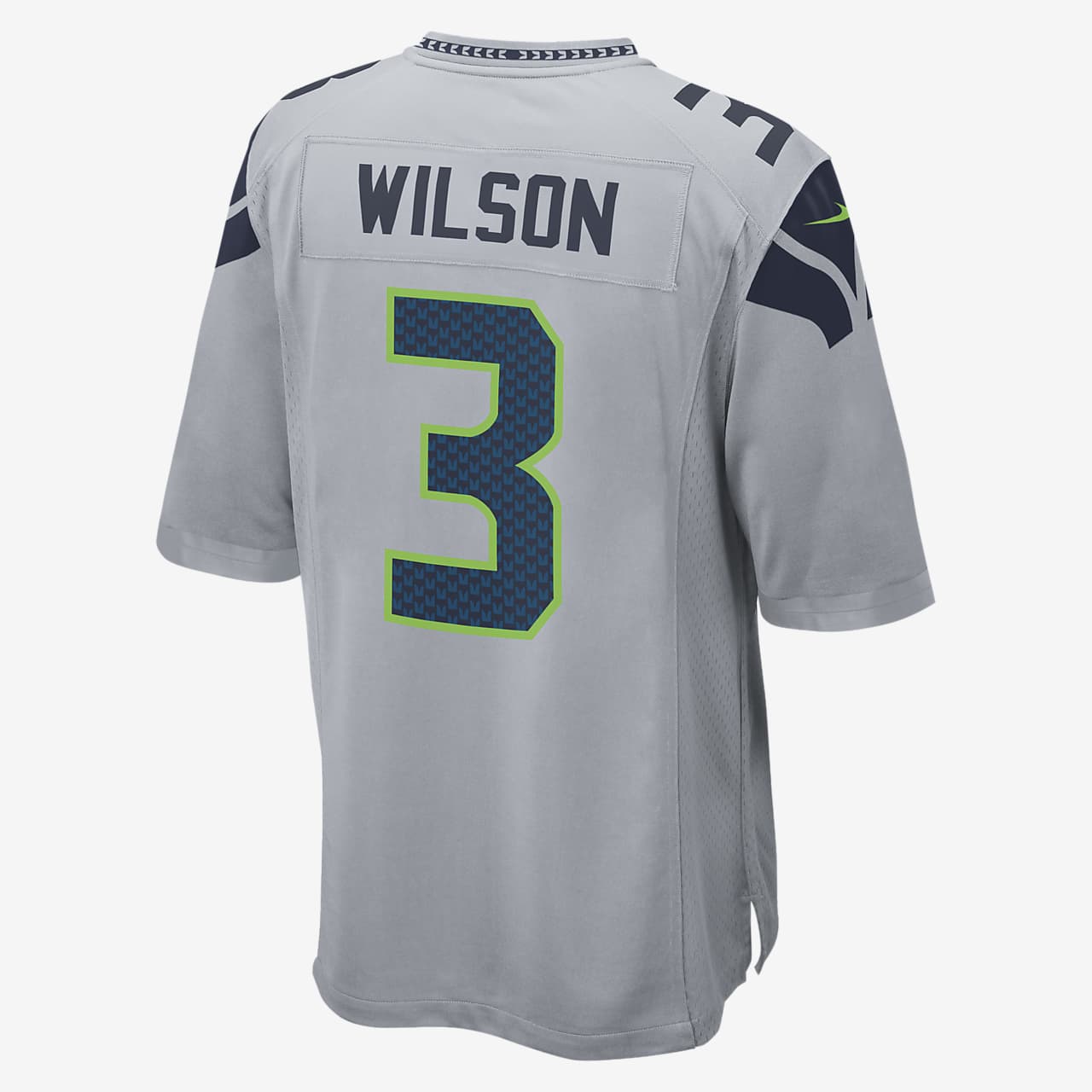 NFL Seattle Seahawks (Russell Wilson) Men's Game Football Jersey