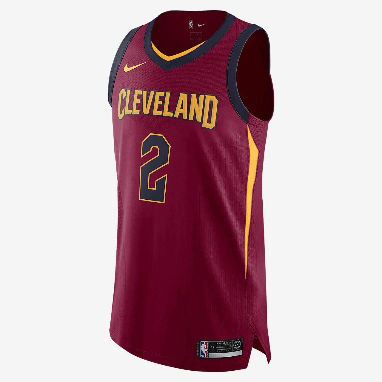 克利夫兰骑士队 (Kyrie Irving) Icon Edition Authentic Jersey 男子 Nike NBA Connected 球衣耐克(Nike)中国官网