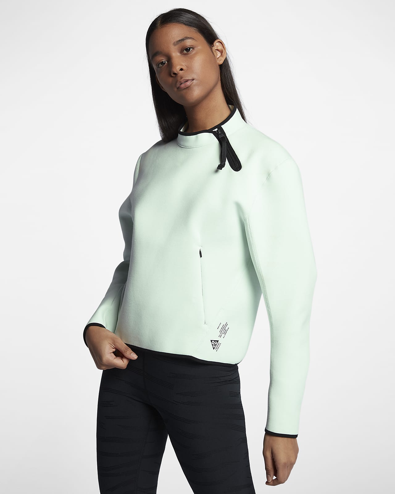 nikelab acg fleece top