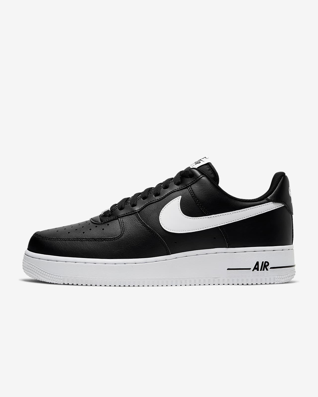 air force 1 black and white mens