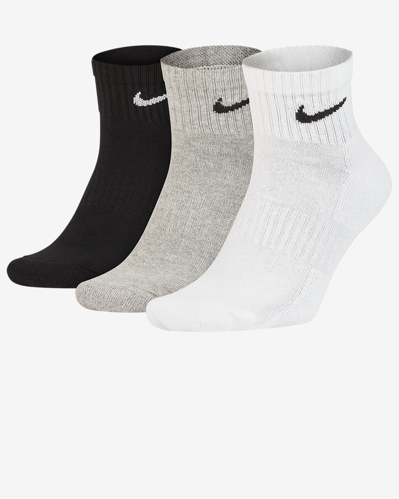nike ankle black socks