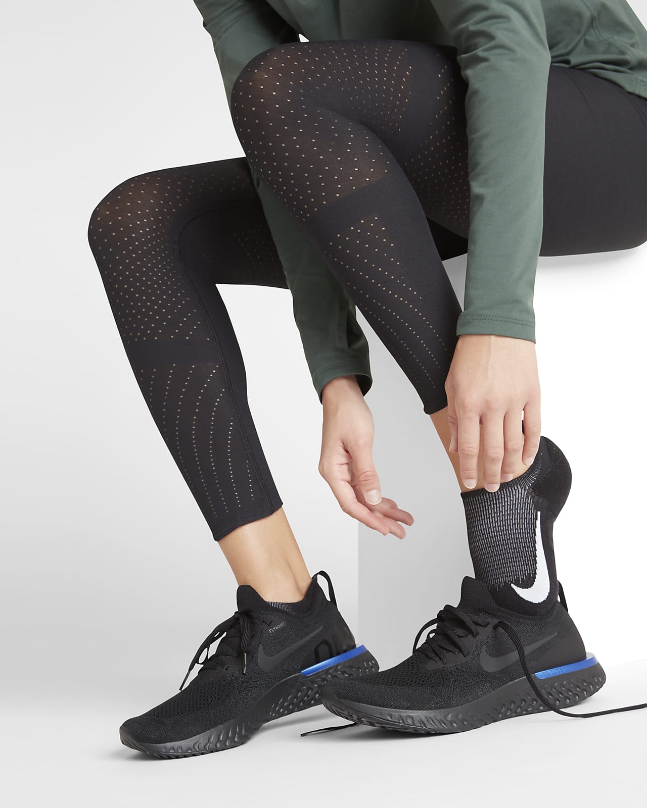 Nike Spark Wool No-Show Running Socks 
