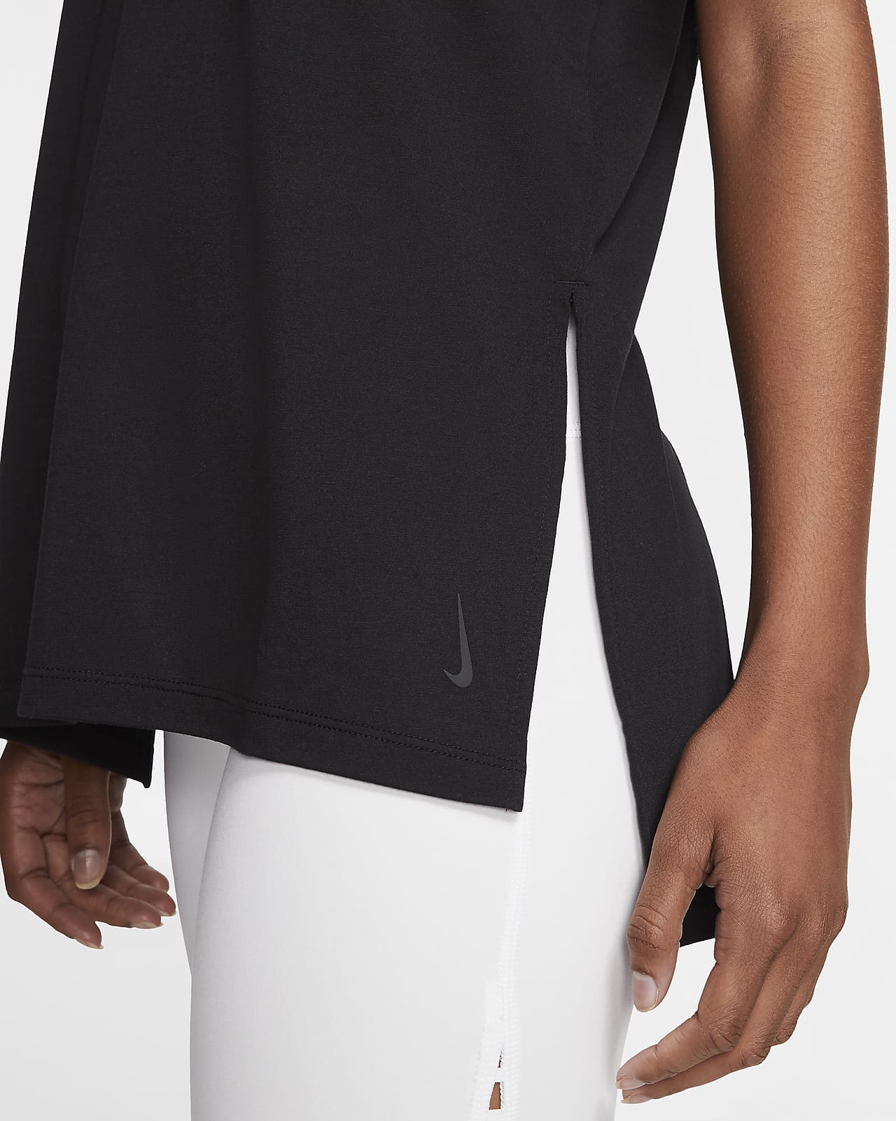 nike yoga short sleeve top