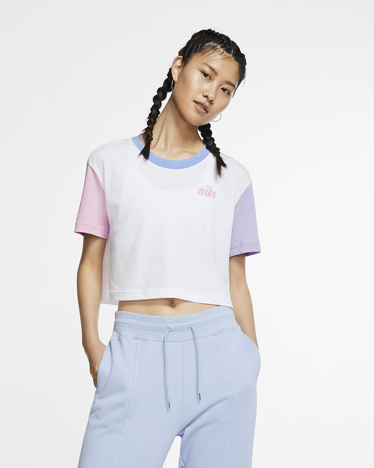 nike crop t shirt