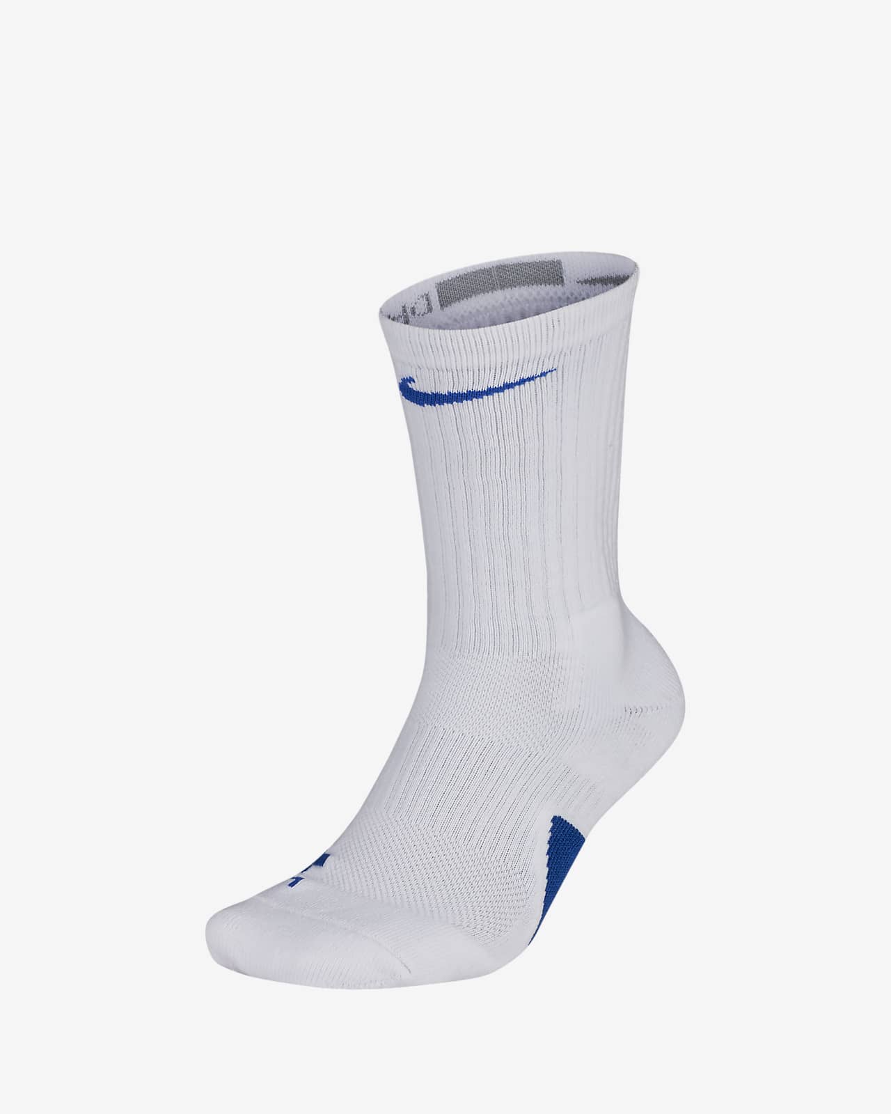 nike socks blue and white