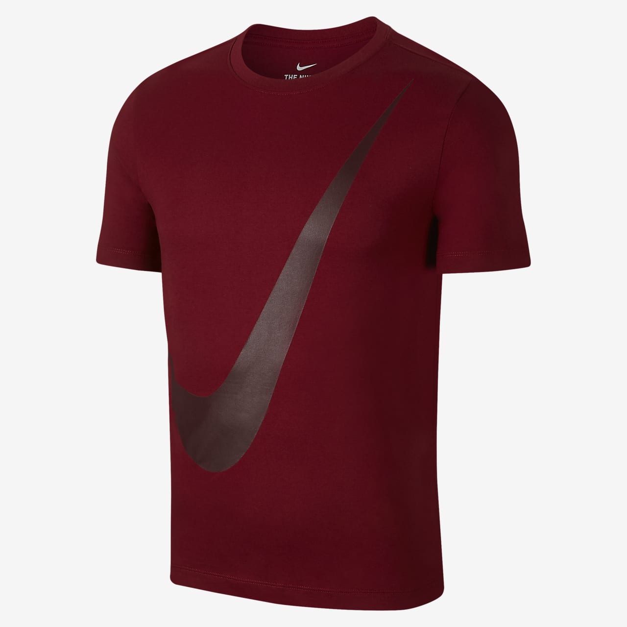 nike swoosh t shirt red