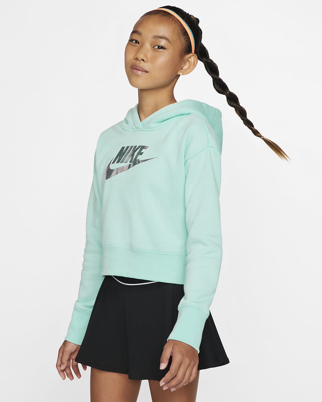 nike cropped hoodie girls