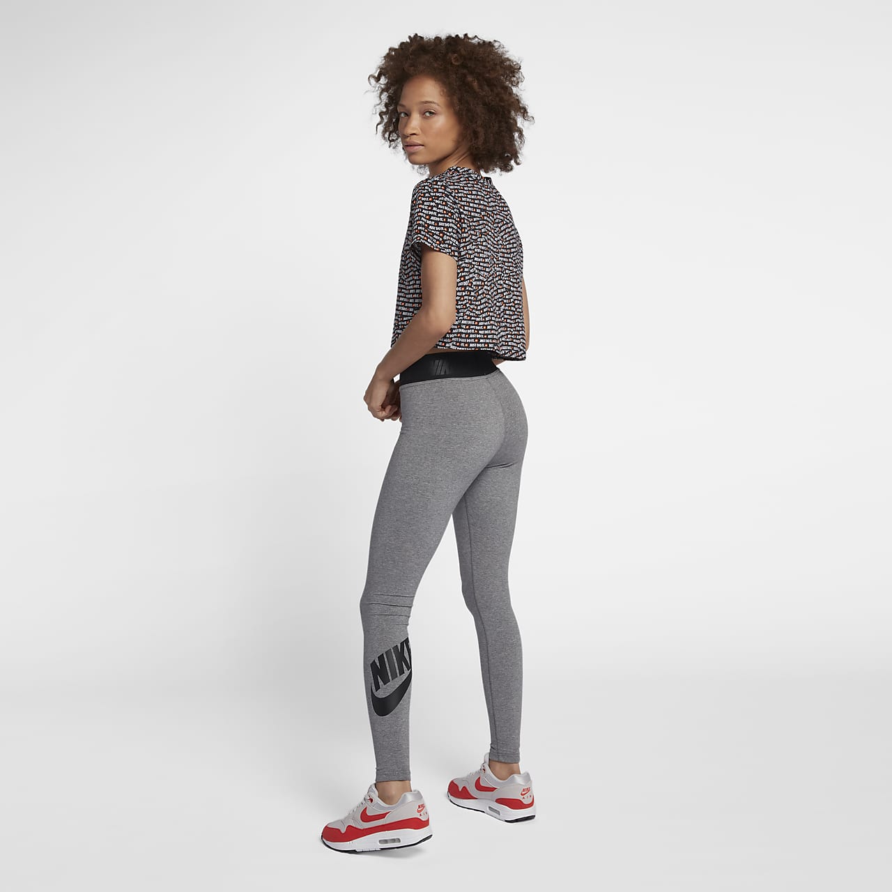 Nike Performance HI RISE - Leggings - active fuchsia/white/neon