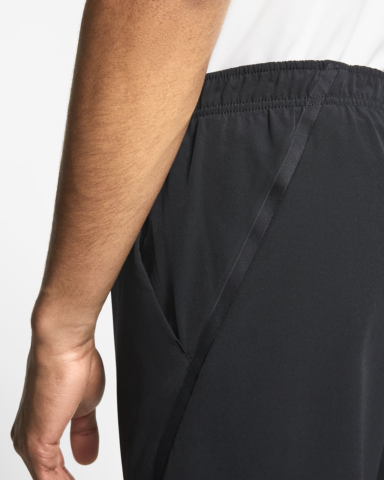 Nike Boys' Court Flex Ace Shorts (Black/White)