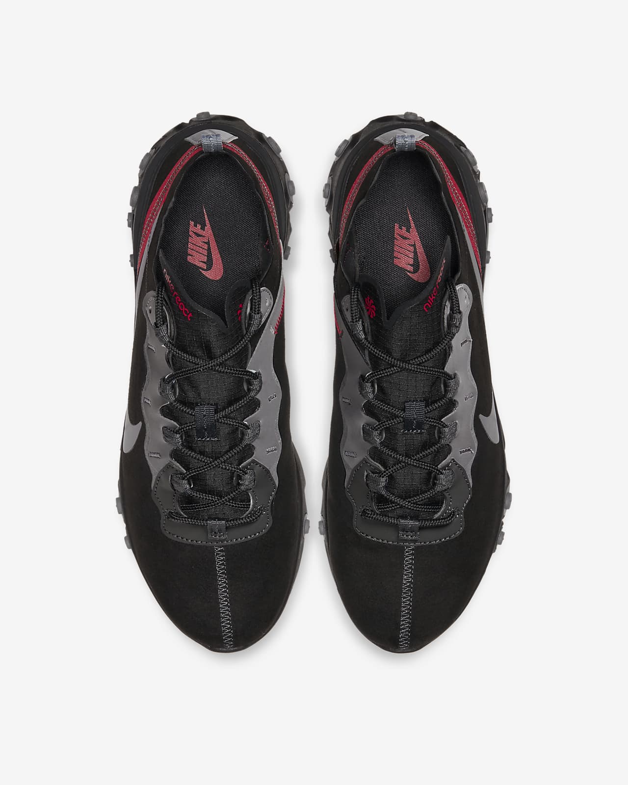 nike react element 55 off noir gunsmoke & black