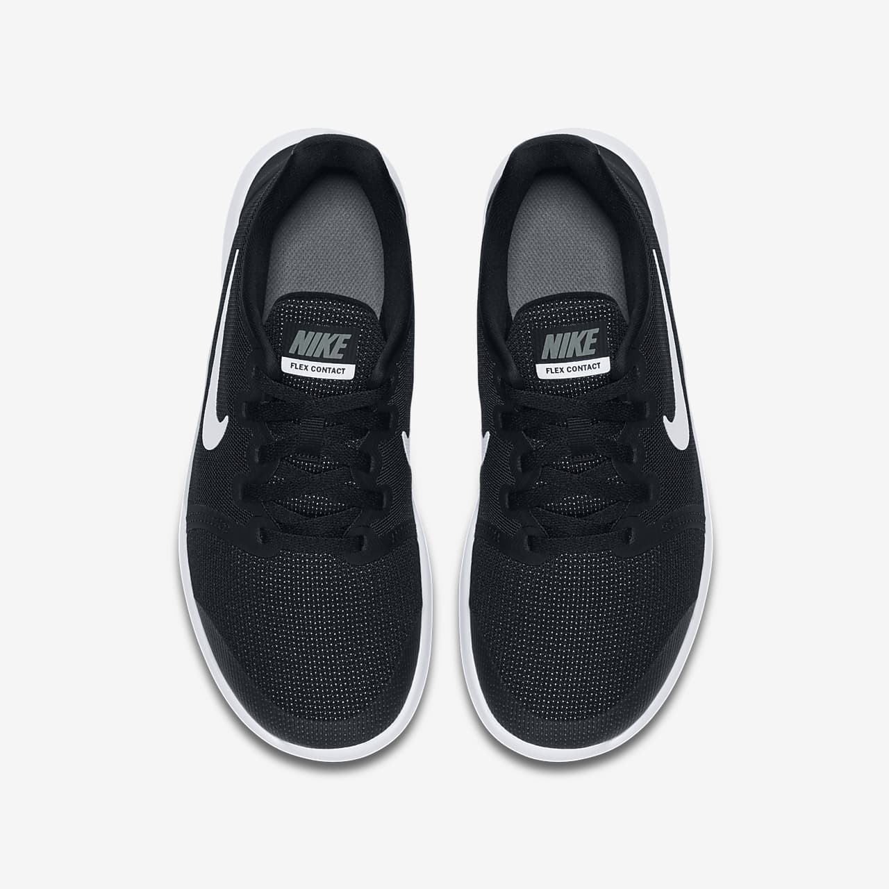nike flex contact 2 black running shoes