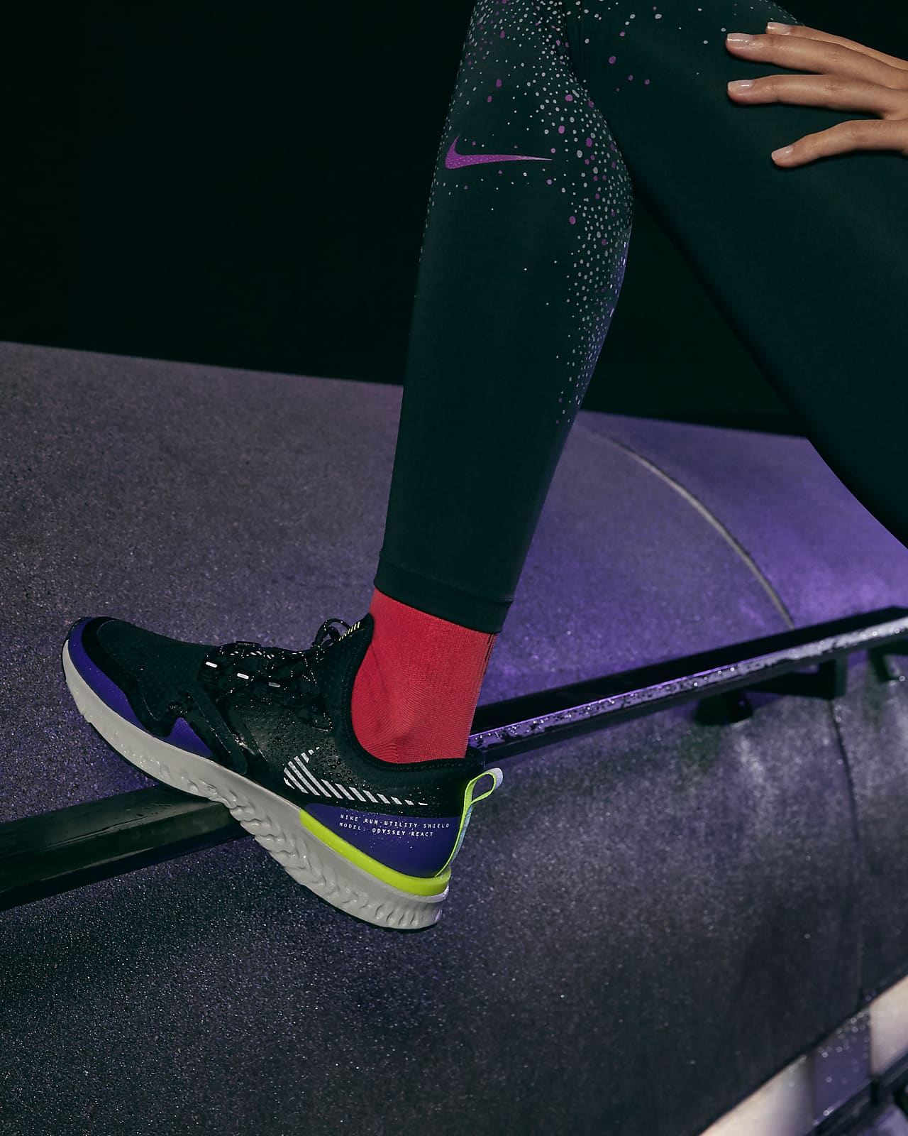 nike odyssey react 2 shield trainers ladies