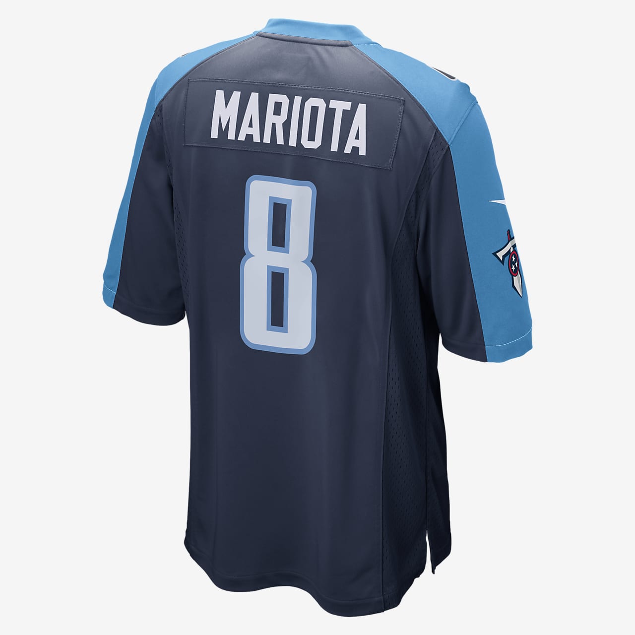 Nike Tennessee Titans No8 Marcus Mariota Black Women's NFL Fashion Game Jersey