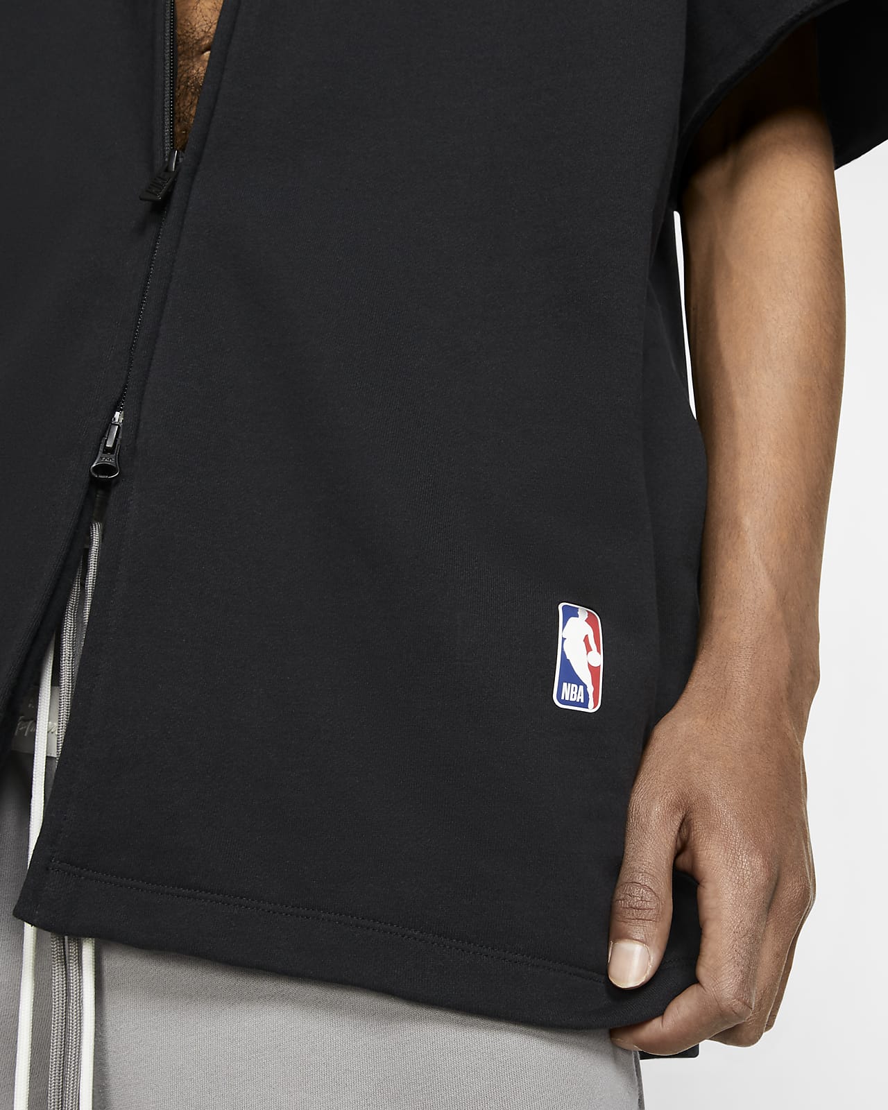 S Nike Fear of GOD Warm Up Top Black