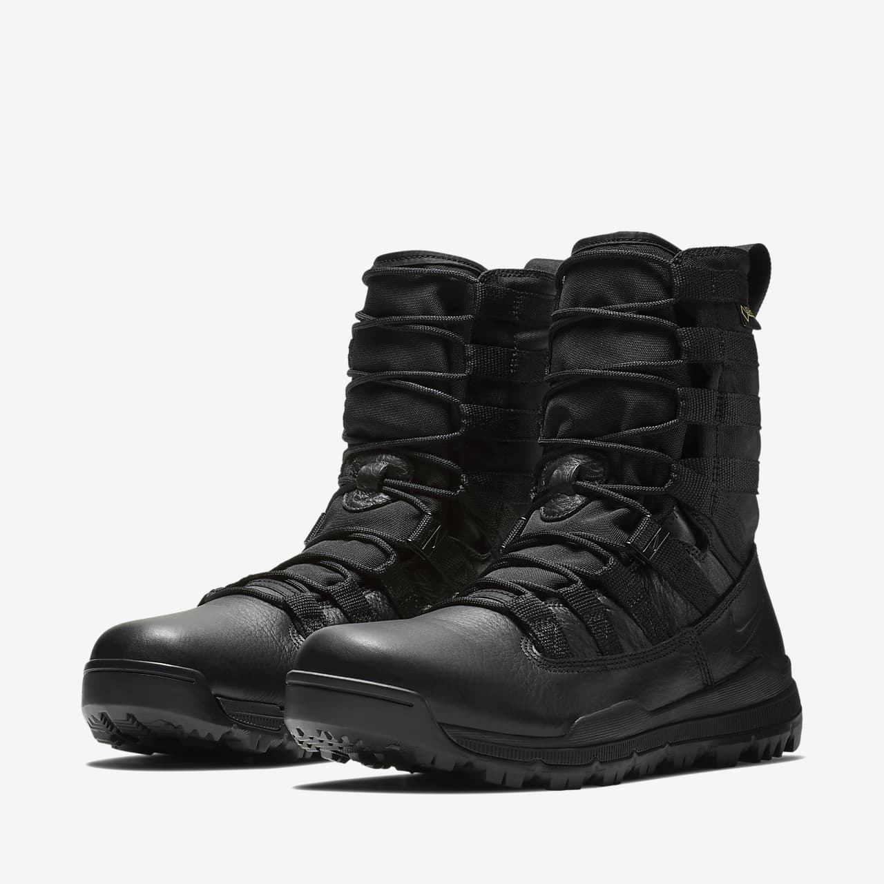 nike black leather boots