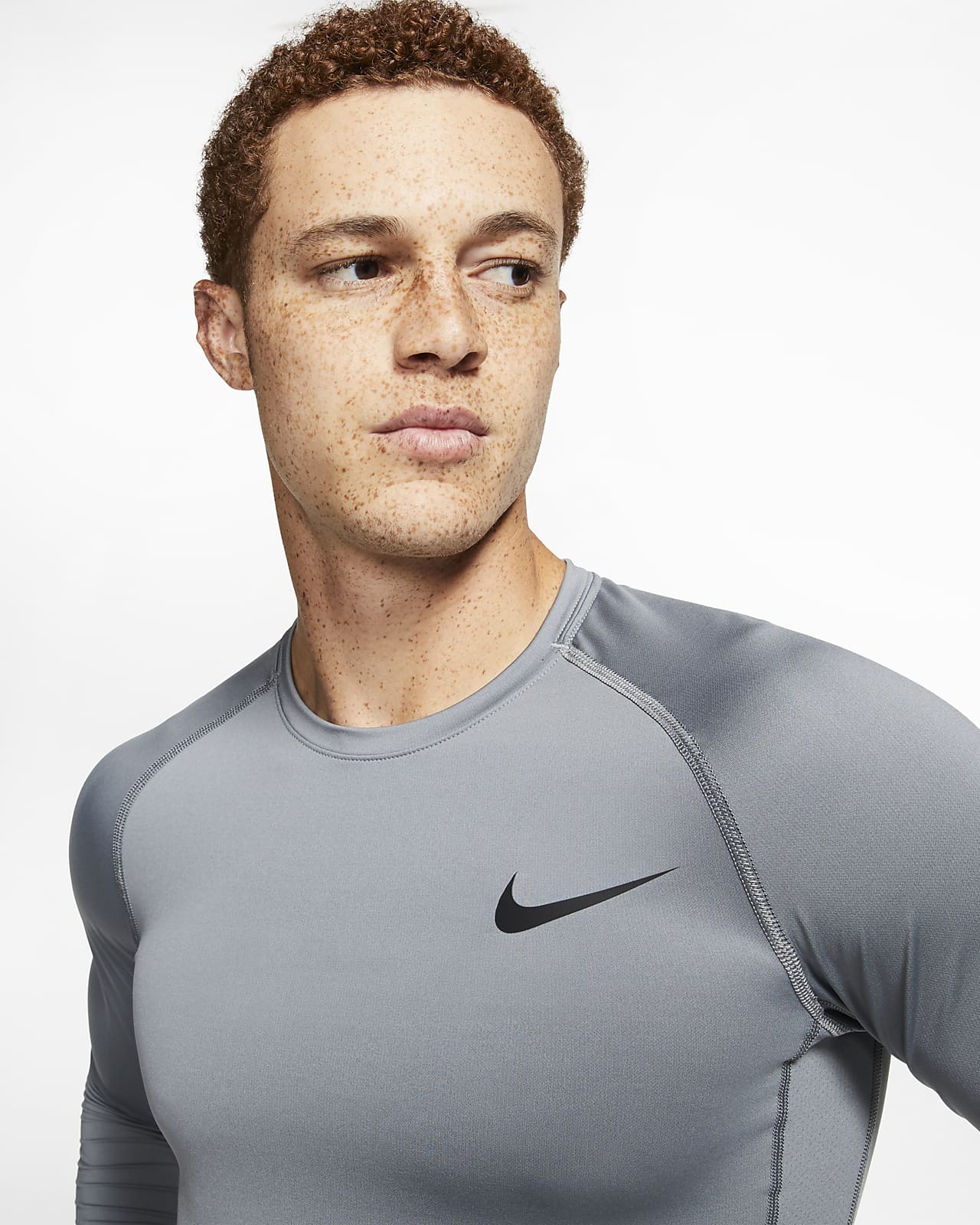 nike men's pro fitted long sleeve top