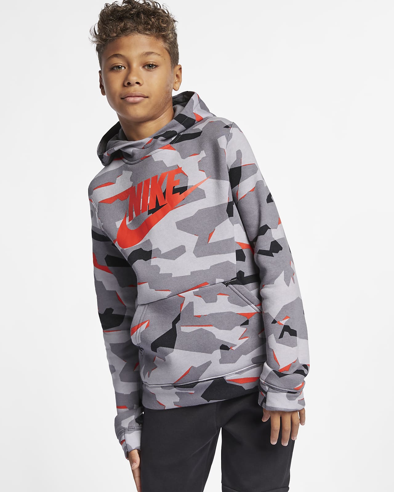 nike camo pullover hoodie