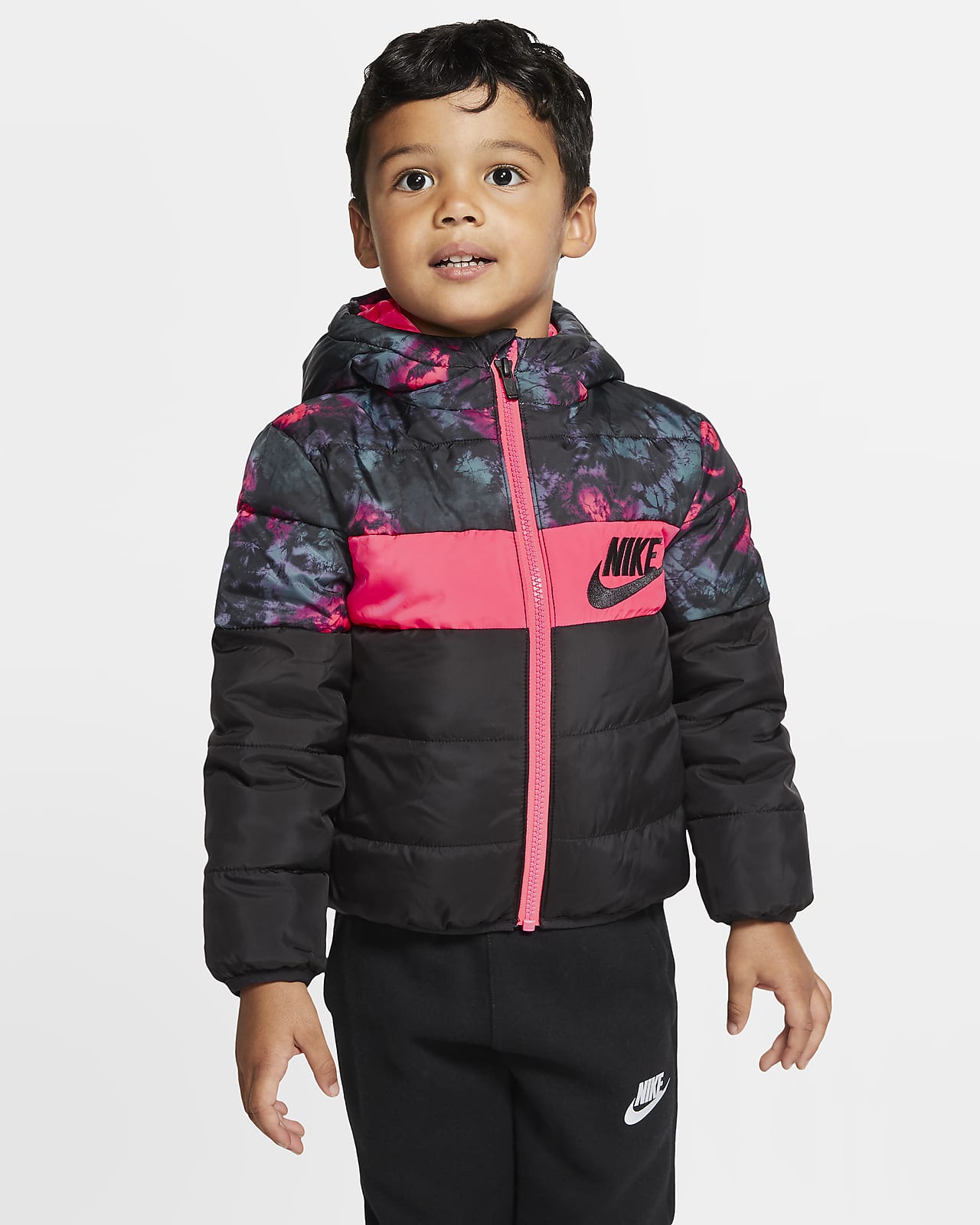 Nike Sportswear Puffer Jacke mit durchgehendem Reißverschluss für Kleinkinder Nike Sportswear Puffer Jacke mit durchgehendem Reißverschluss für Kleinkinder