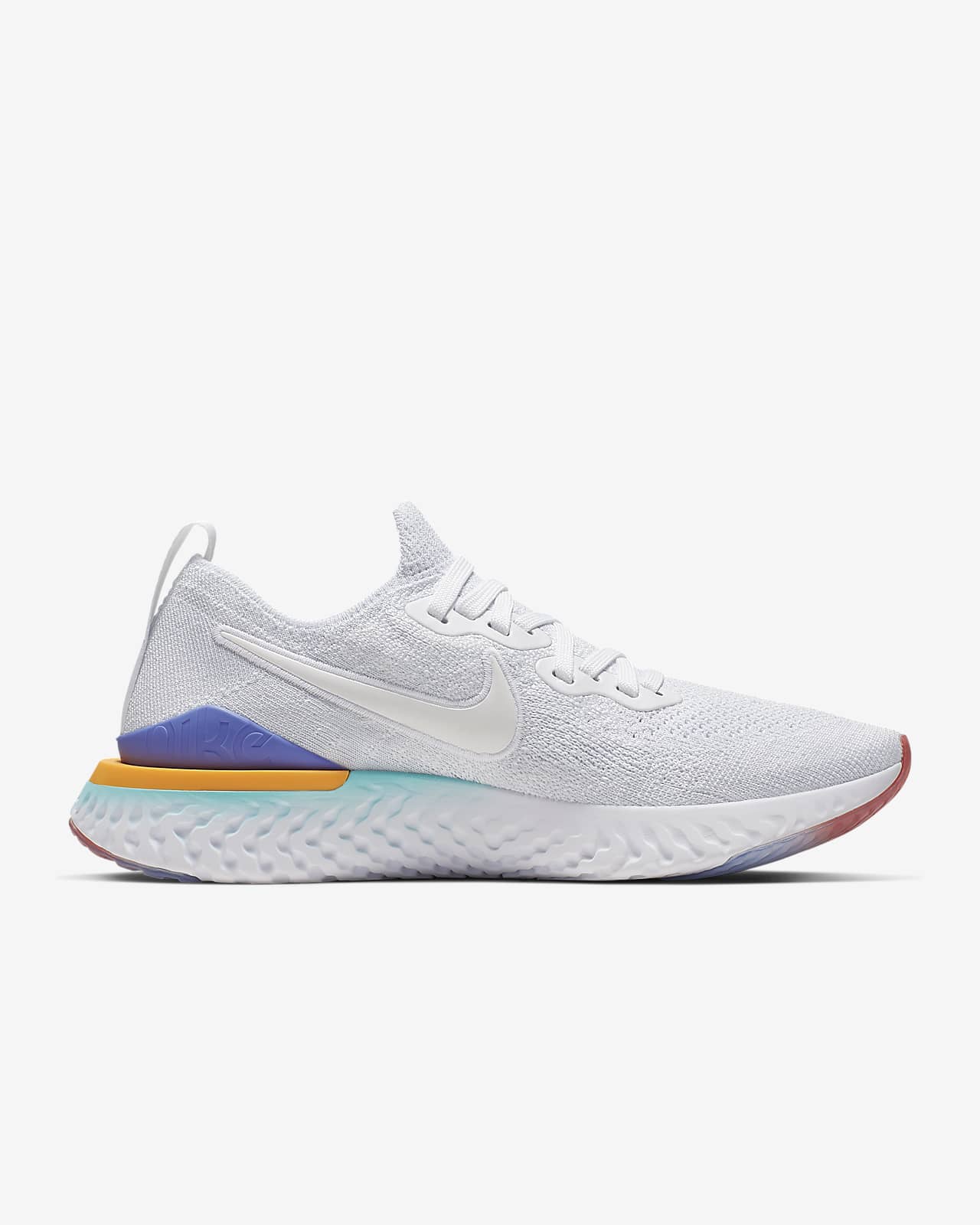 nike epic react flyknit 2 women's white