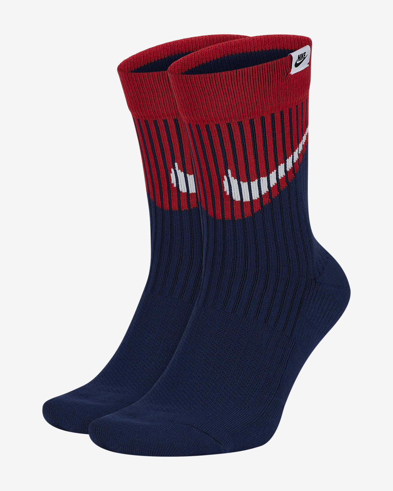 Nike SNEAKR Sox Swoosh Crew Socks (2 