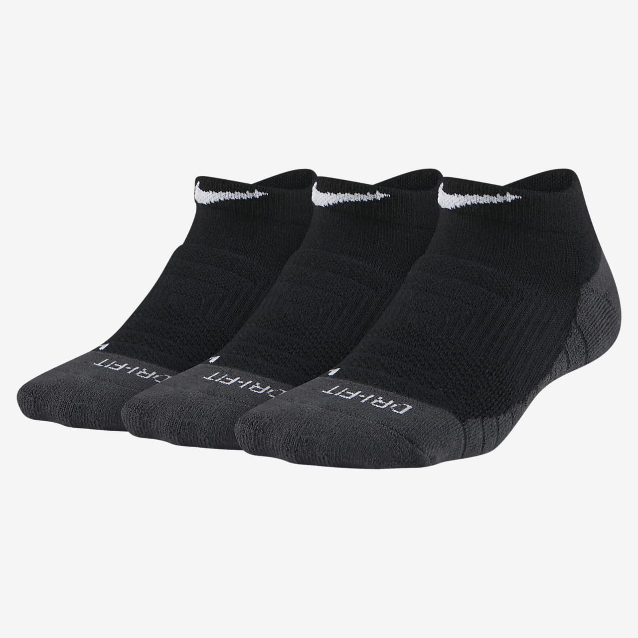 black nike dri fit socks