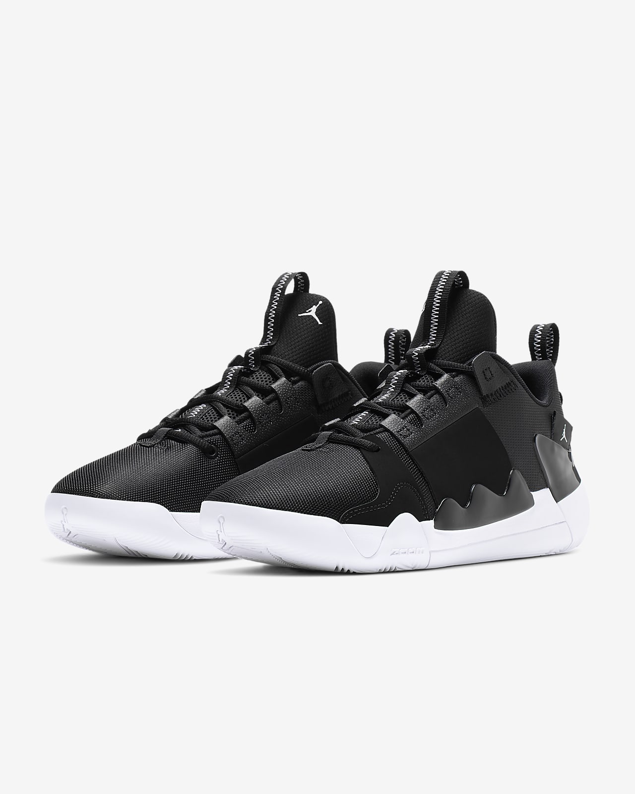 nike air jordan zoom zero gravity black white