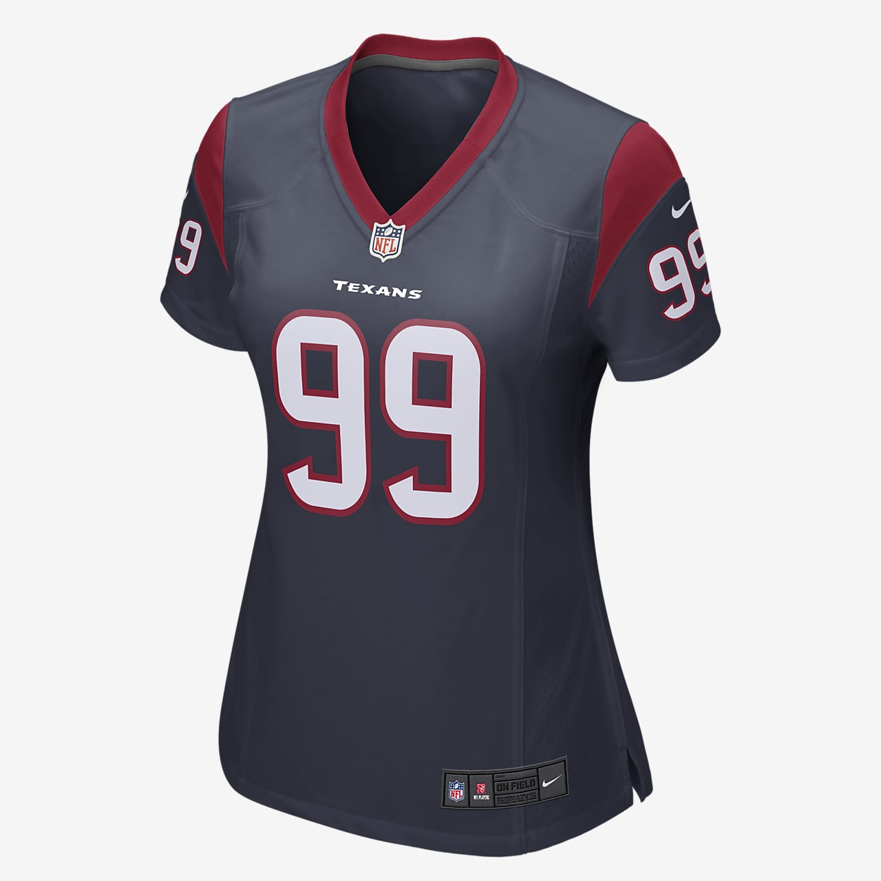 NFL Houston Texans (J.J. Watt) Women's Game American Football Jersey