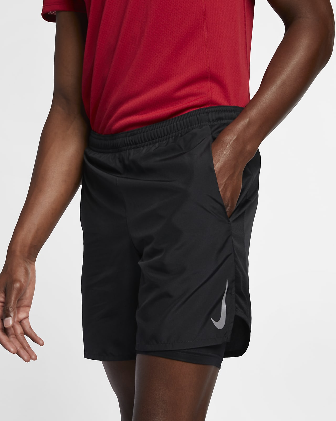 nike challenger shorts red