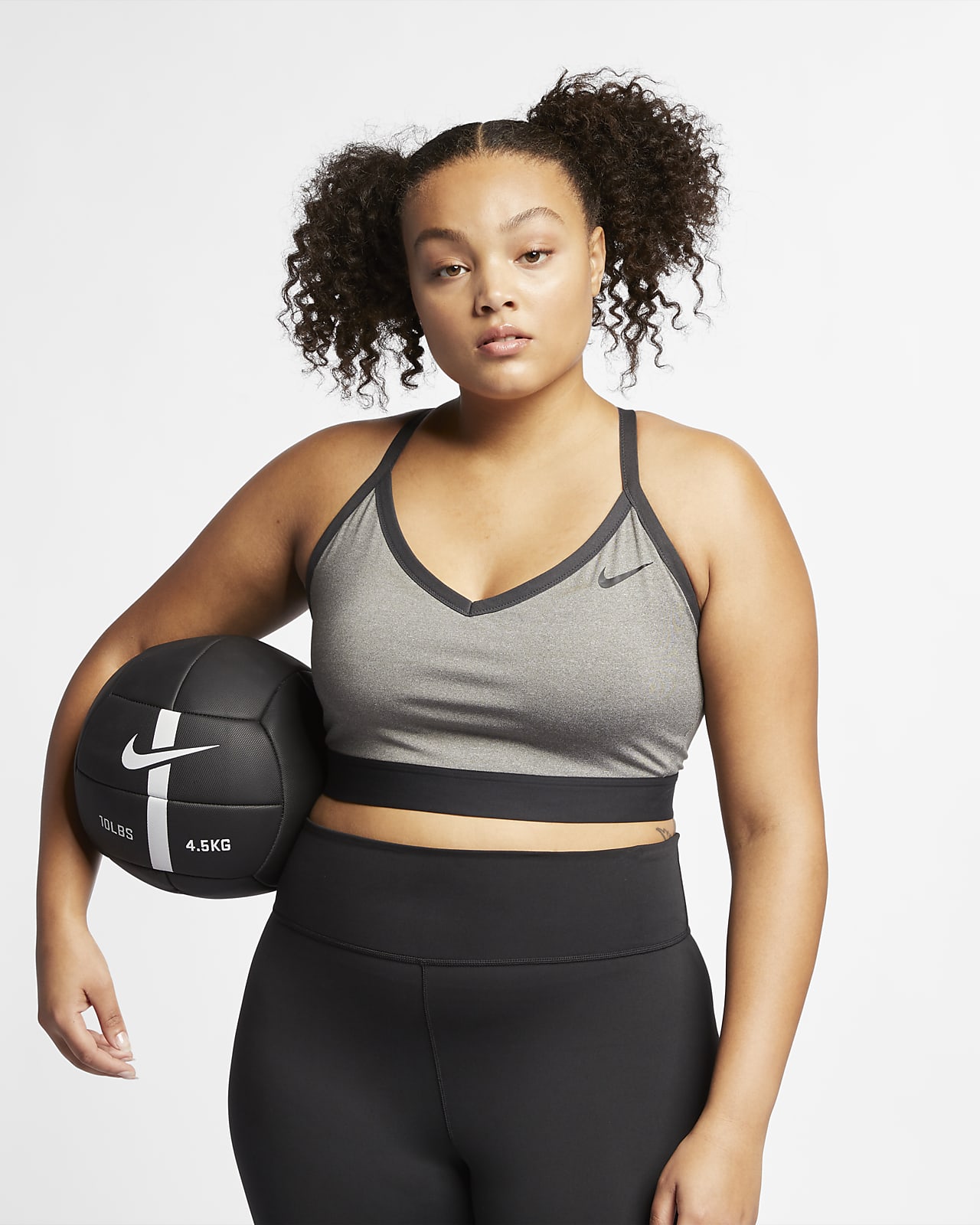 Nike Indy-sports-bh med og let kvinder (plus size). Nike