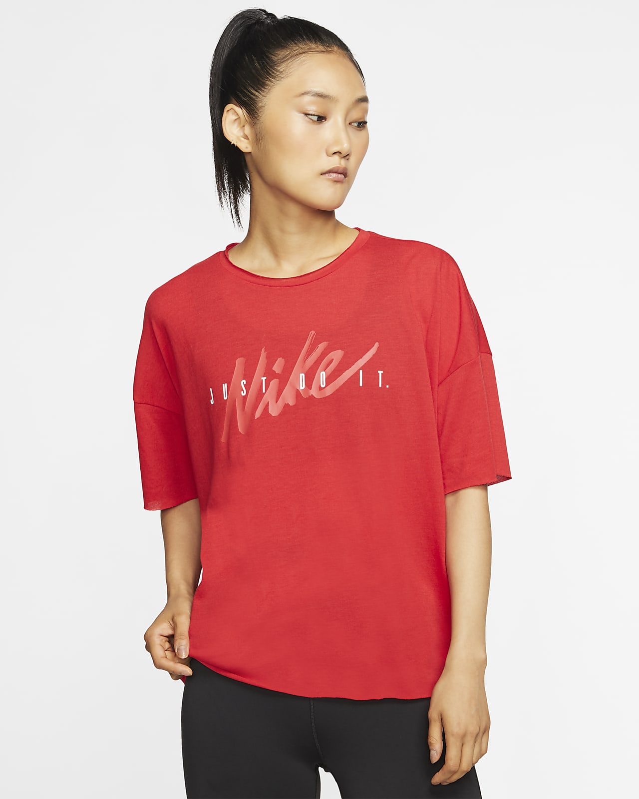 red dri fit shirt womens