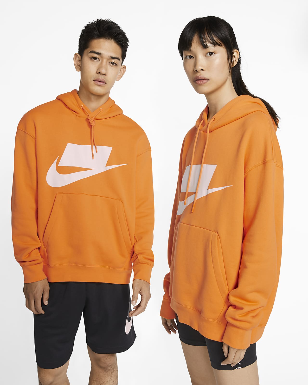 orange nike hoodie