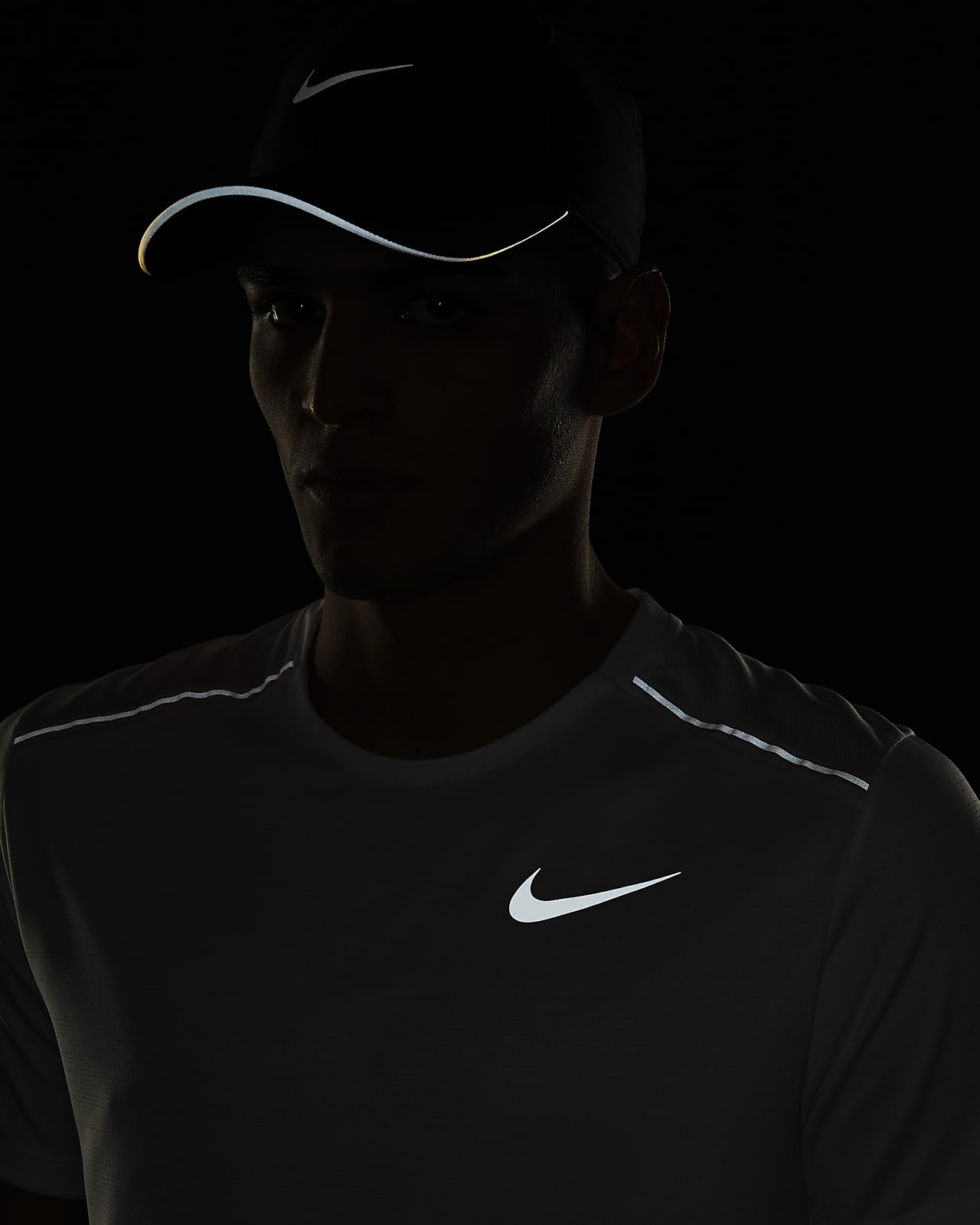 nike dry miler short sleeve running top