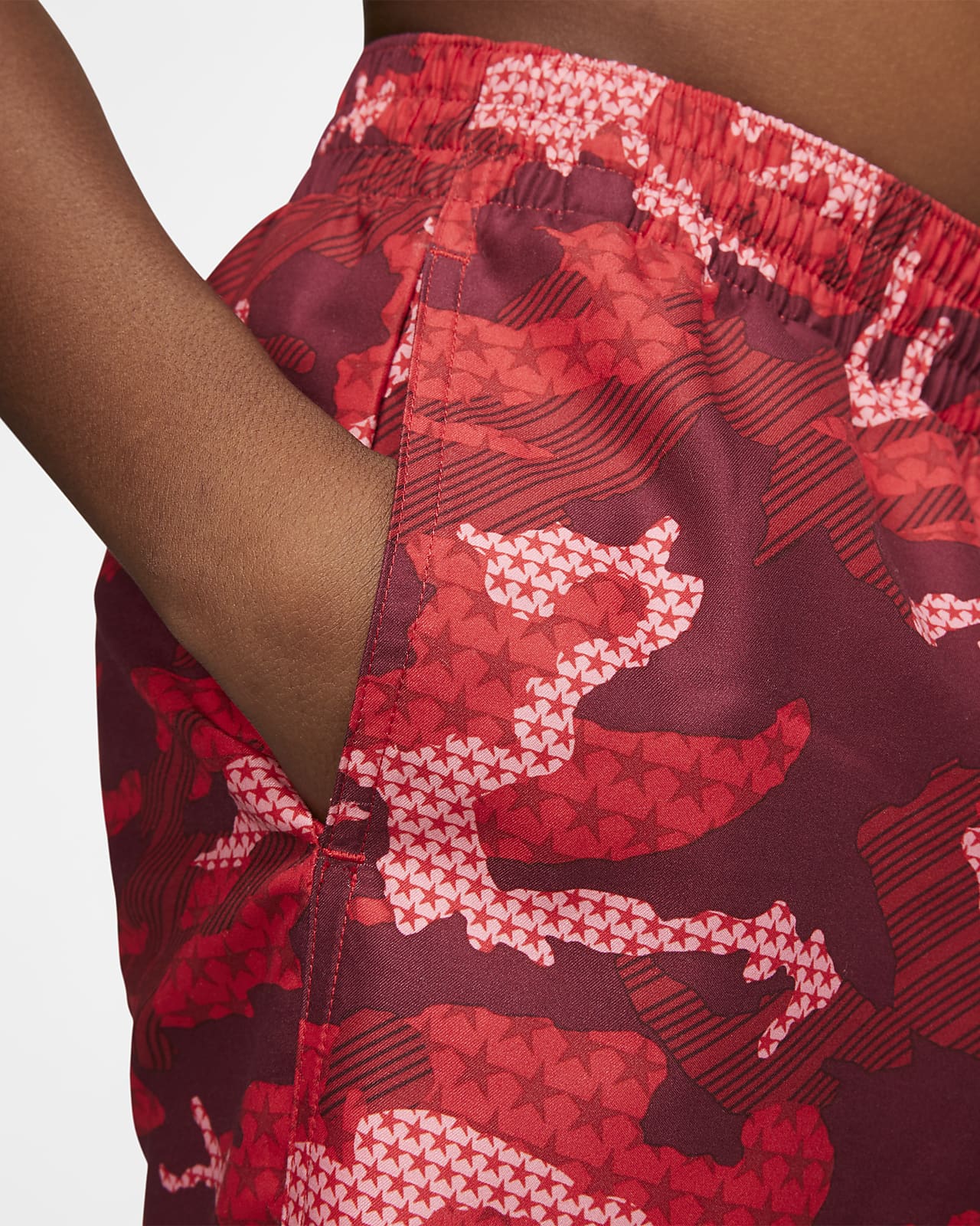 red nike volleyball shorts