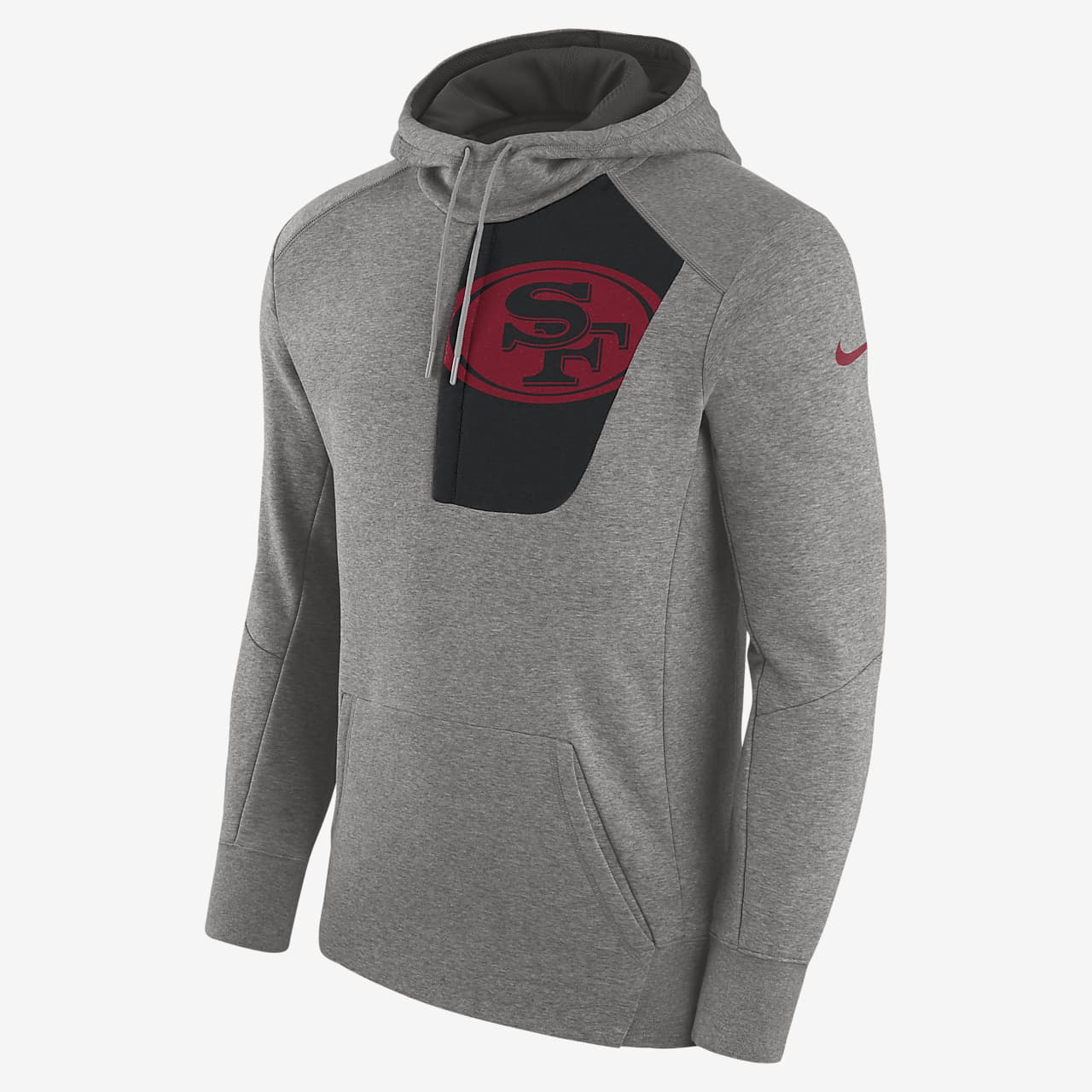 49ers nike zip up hoodie