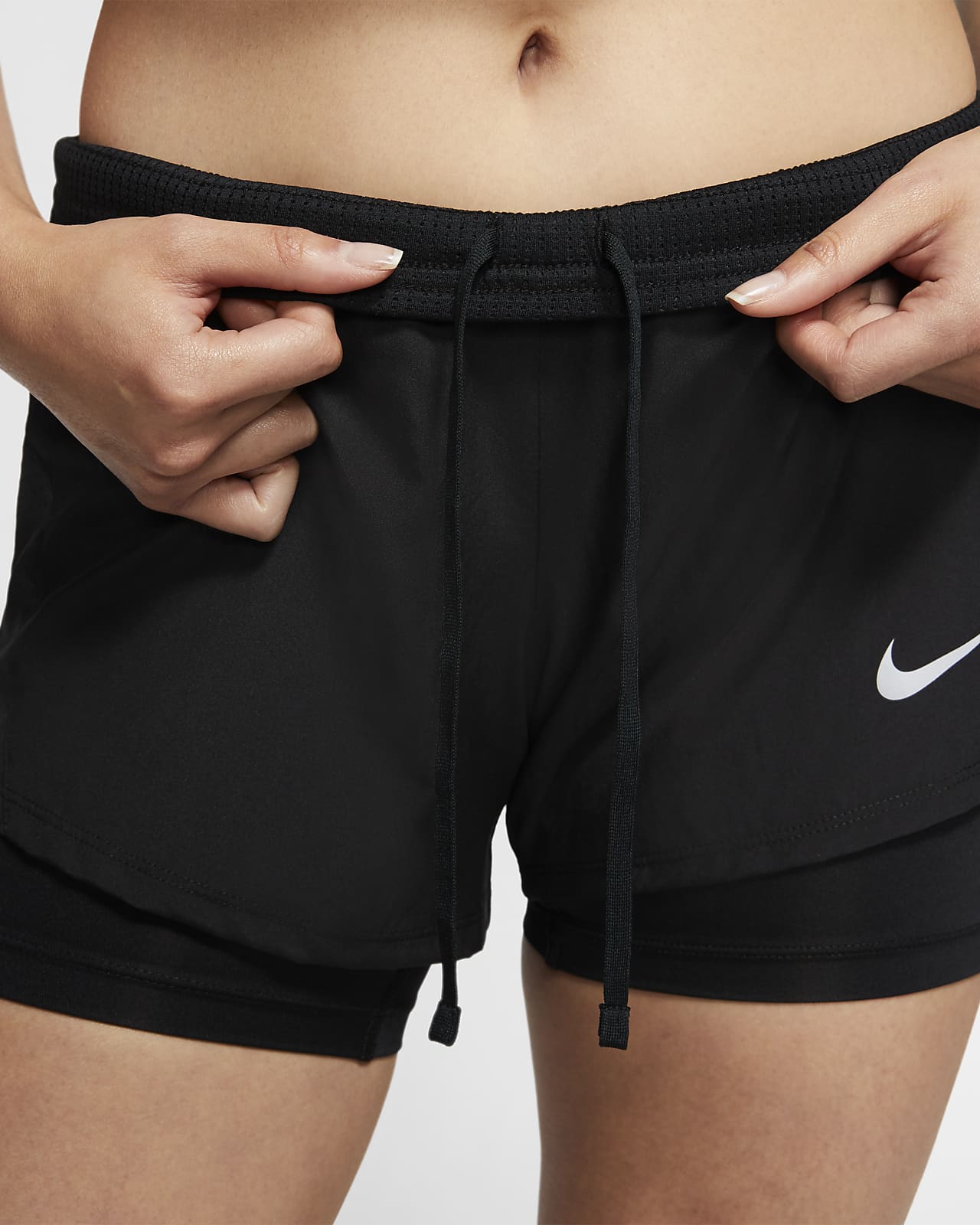 nike dry shorts 2 in 1 womens