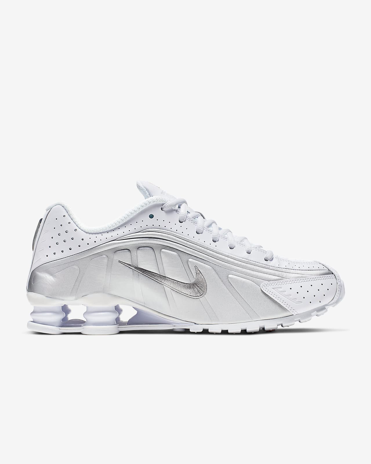 nike shox r4 white flash