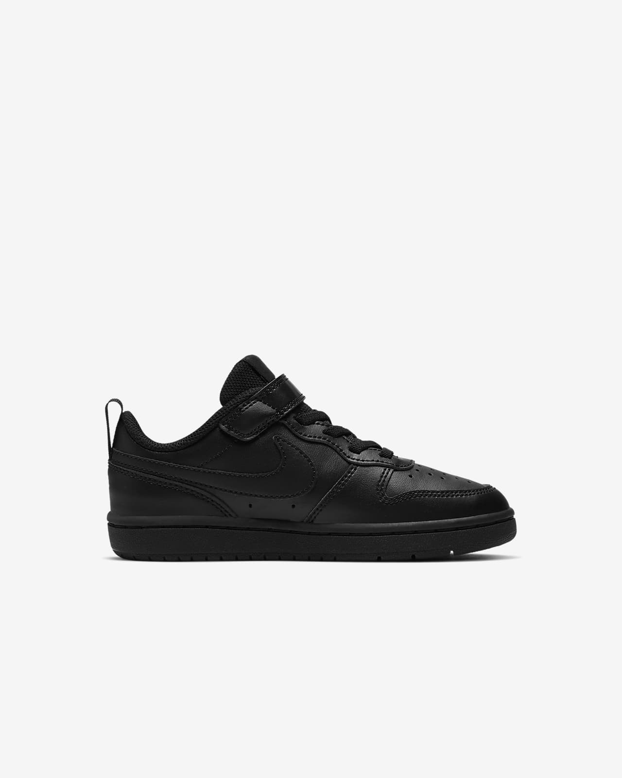 nike court borough low white black