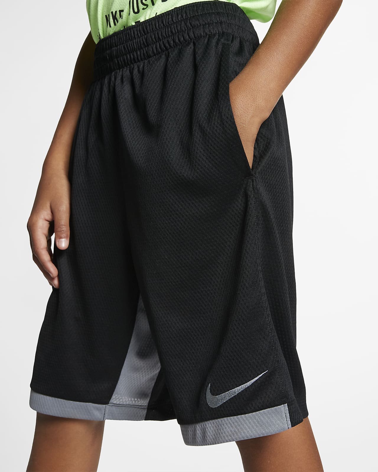 nike black shorts kids