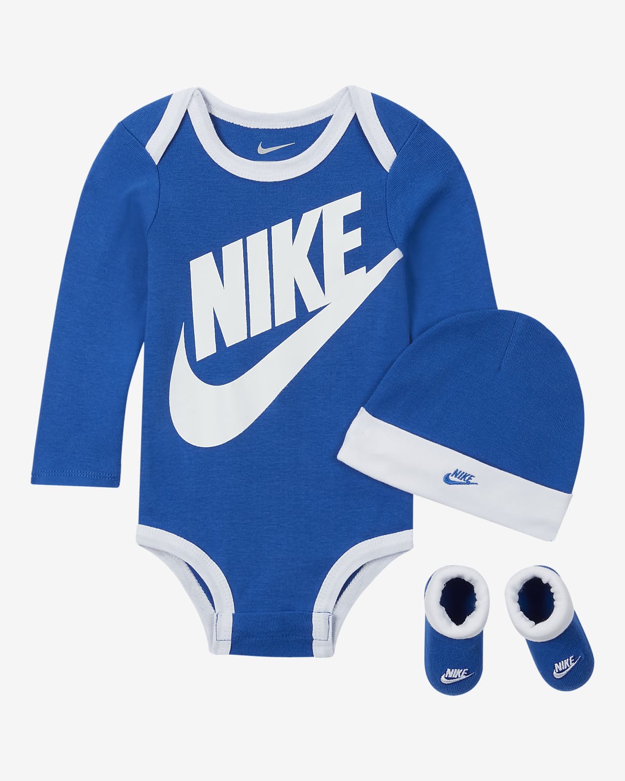 Nike Baby (6-12M) Bodysuit, Hat and 