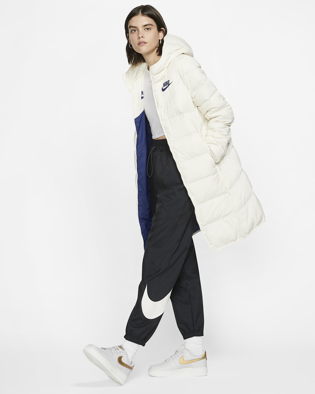 women's reversible down fill jacket nike sportswear windrunner