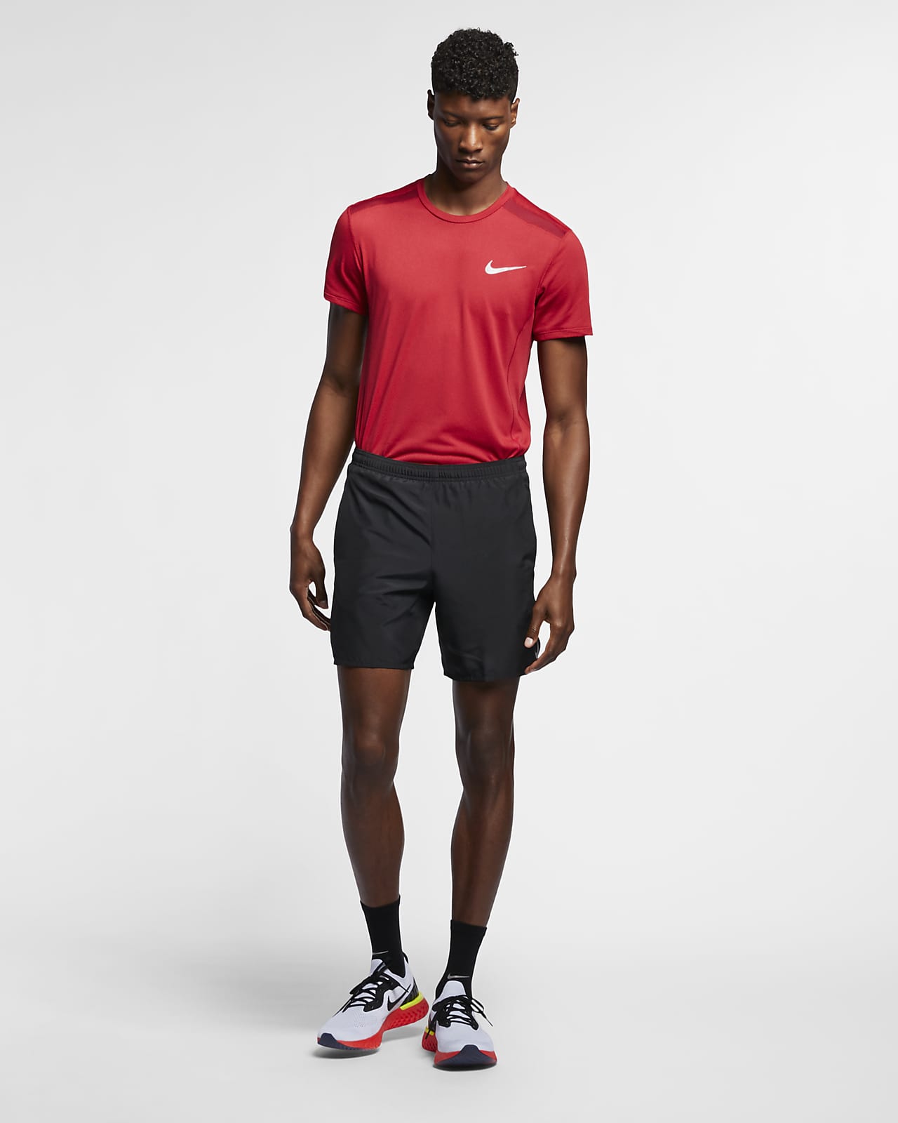 nike challenger shorts red