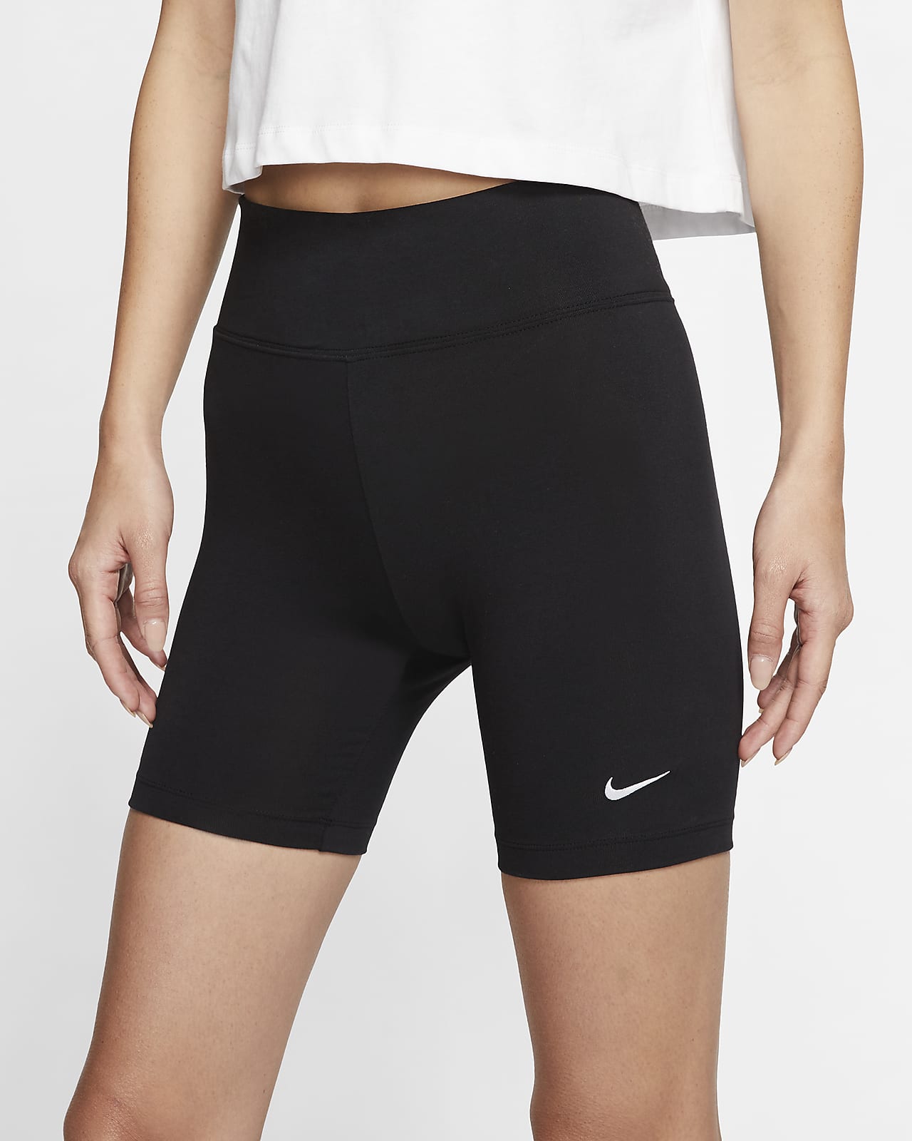 black nike biker shorts